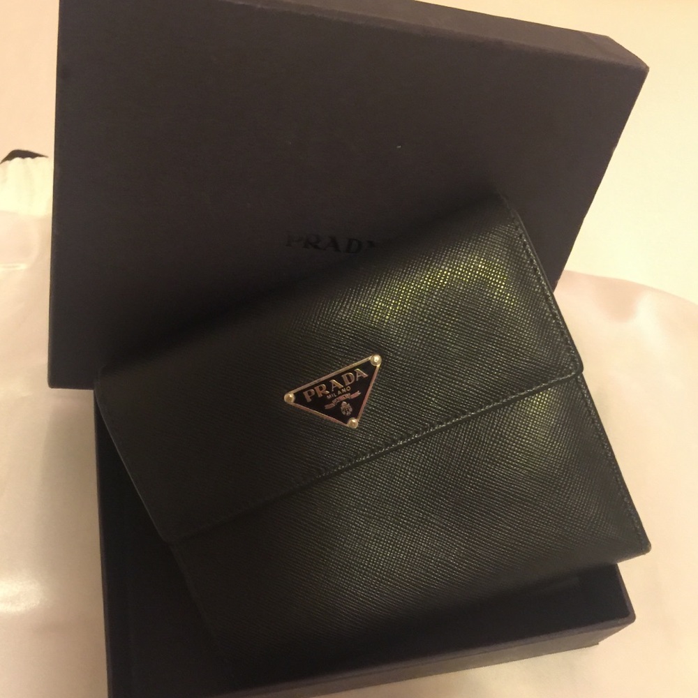 Prada Black Leather Wallet